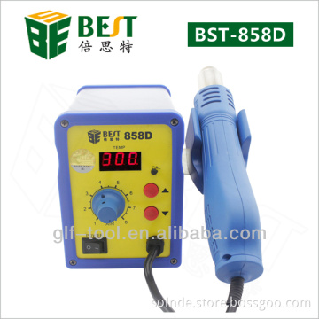 BEST-858D Teperature controlled hot air soldering gun for repair cellphone